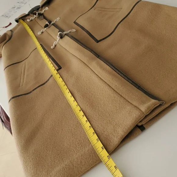 nwt J. Crew Collection Long Toggle Coat in Camel Italian Fall Blanket Wool - Picture 9 of 12